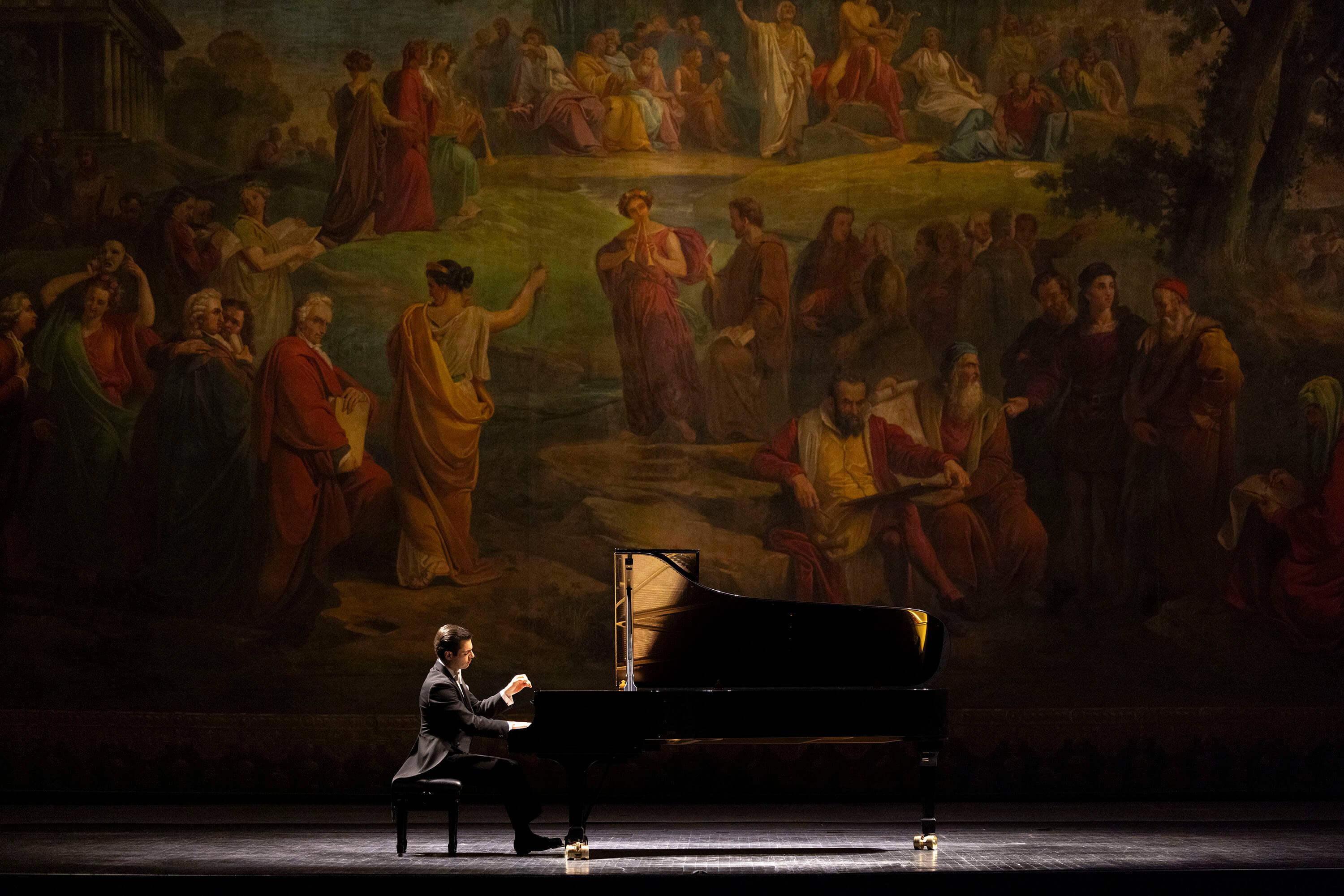 Jean-Paul Gasparian playing the piano